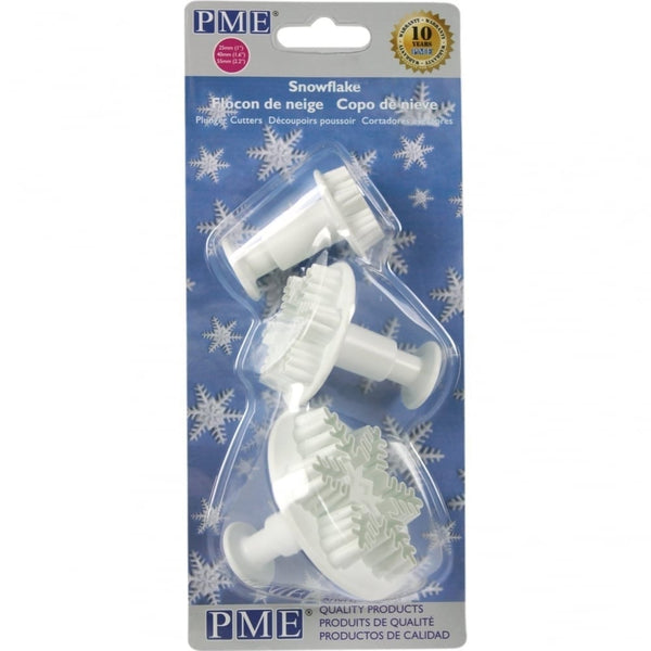 Snowflake Plunger Cutter Set Of 3