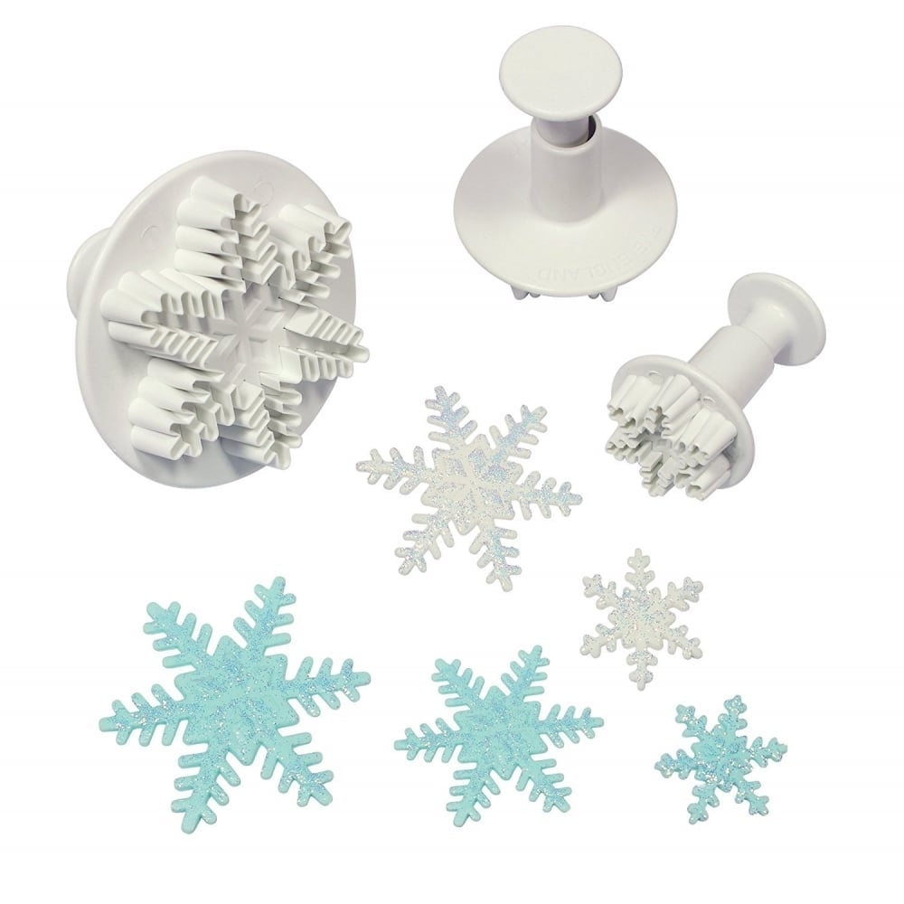 Snowflake Plunger Cutter Set Of 3