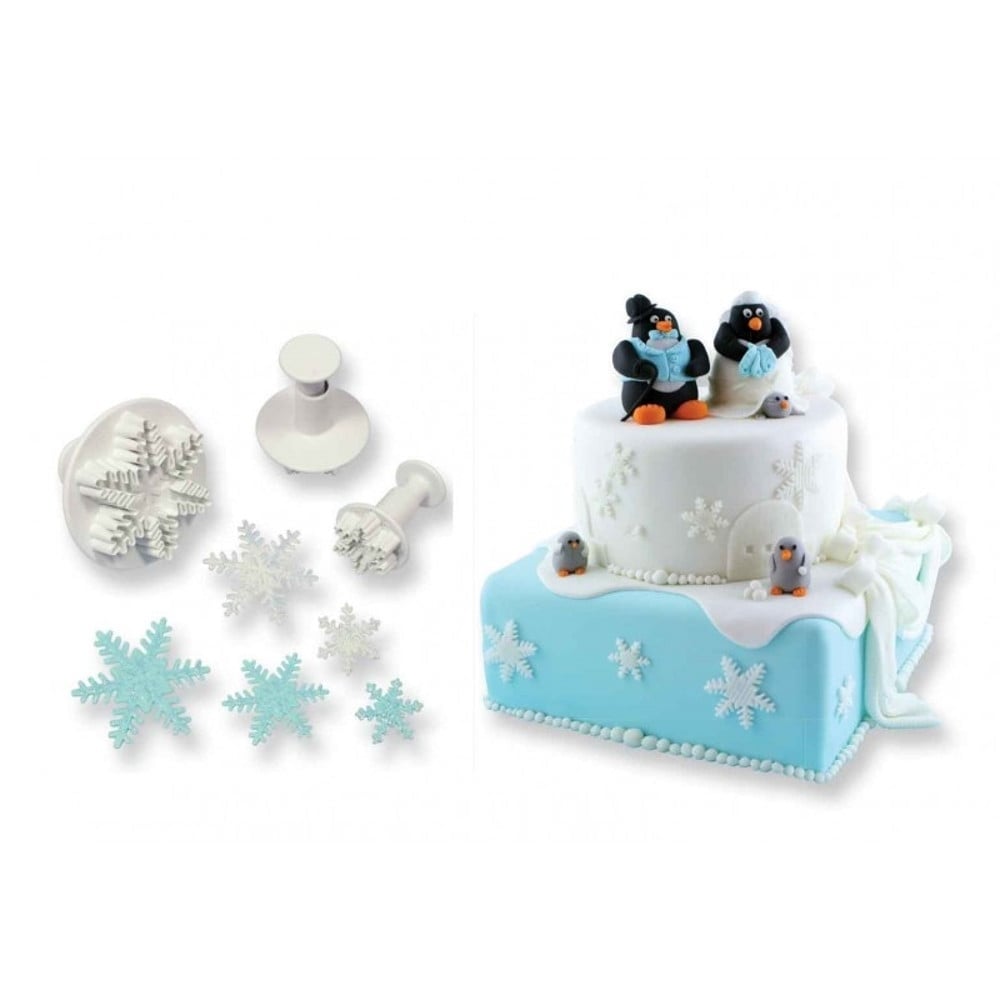Snowflake Plunger Cutter Set Of 3