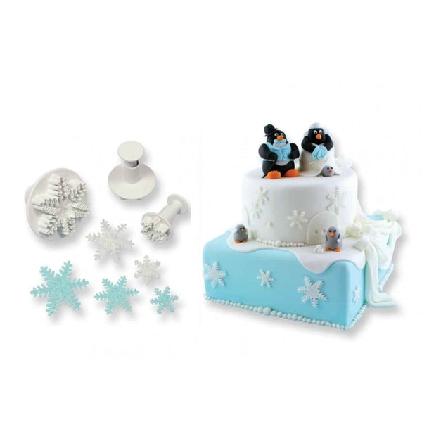 Snowflake Plunger Cutter Set Of 3
