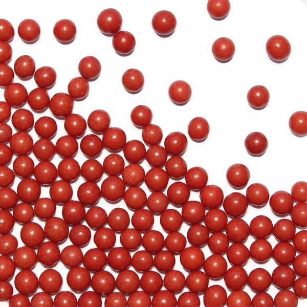 Red - 4mm Sugar Pearls 100g