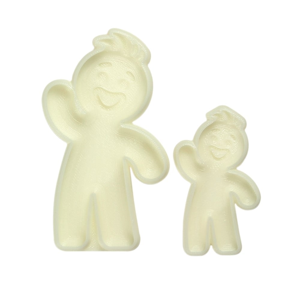 Gingerbread Man Pop It Mould Set Of 2