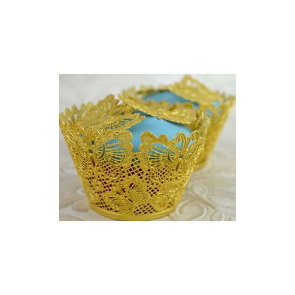 Butterflies - 3D Large Lace Cupcake Wrapper Mat
