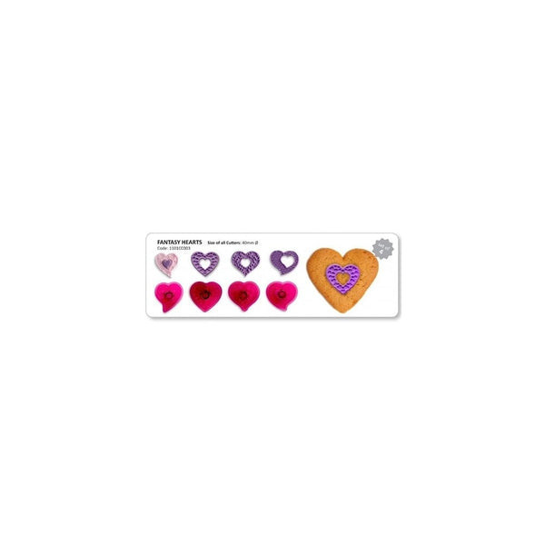 Fantasy Hearts Cutter Set Of 4