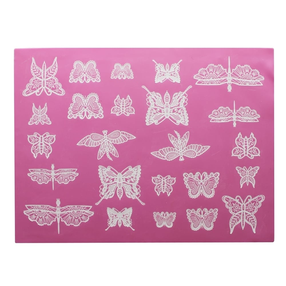 Beautiful Butterflies - 3D Large Lace Mat