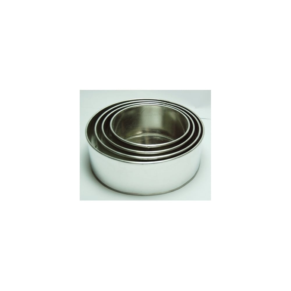 Set Of 4 Tier Round Baking Tins - 4 Inch Deep