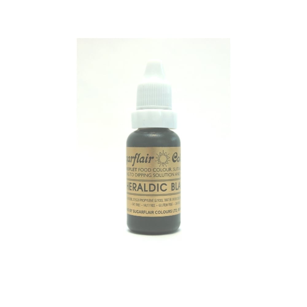 Black (Formerly Heraldic) - Sugartint Concentrated Droplet Colour 14ml - Sugartint