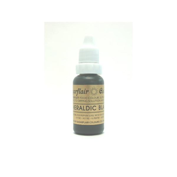 Black (Formerly Heraldic) - Sugartint Concentrated Droplet Colour 14ml - Sugartint