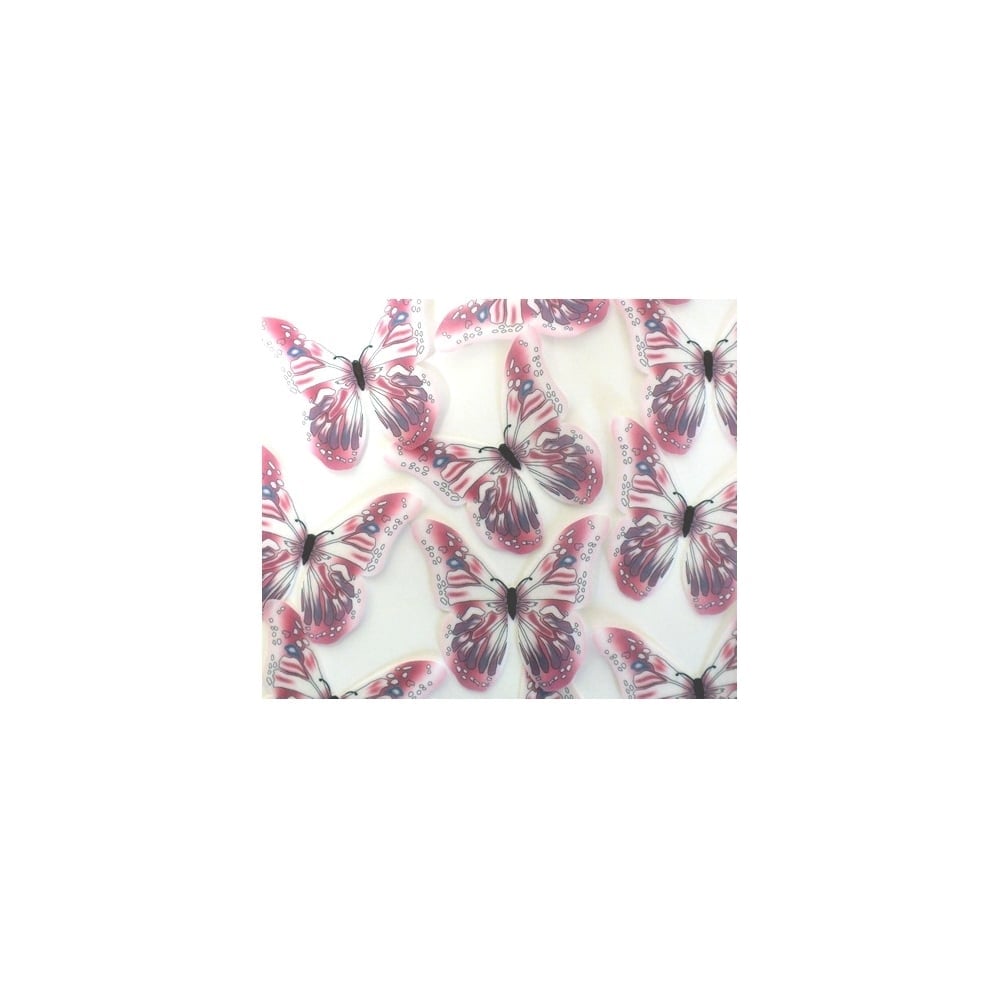 Purple And Pink Edible Butterfly Toppers - Pack Of 12