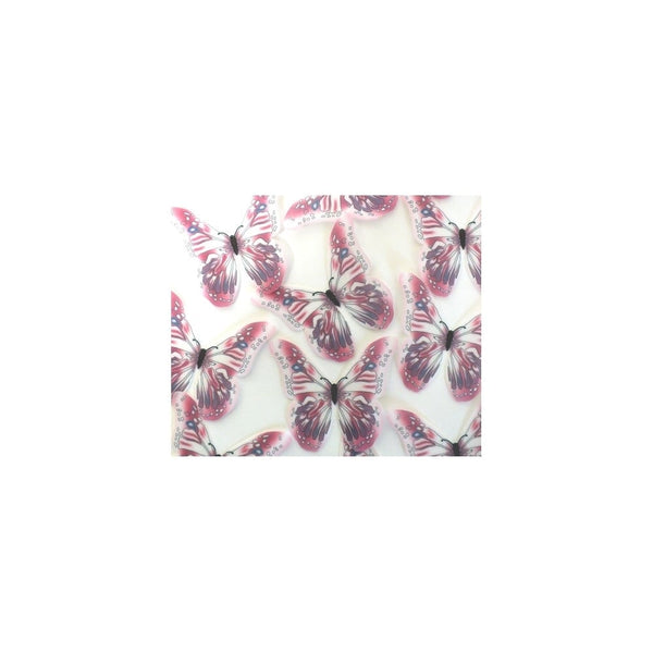 Purple And Pink Edible Butterfly Toppers - Pack Of 12