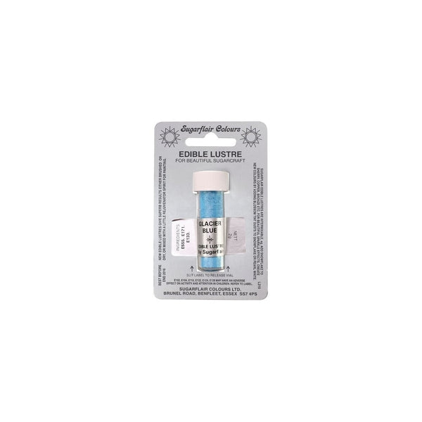 Glacier Blue - Edible Lustre Dusting Colour 2g - Sugarflair