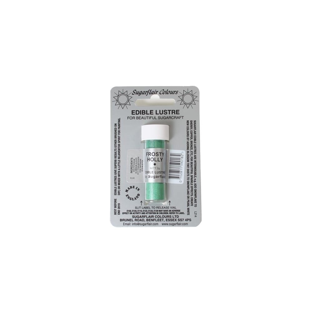 Frosty Holly - Edible Lustre Dusting Colour 2g - Sugarflair