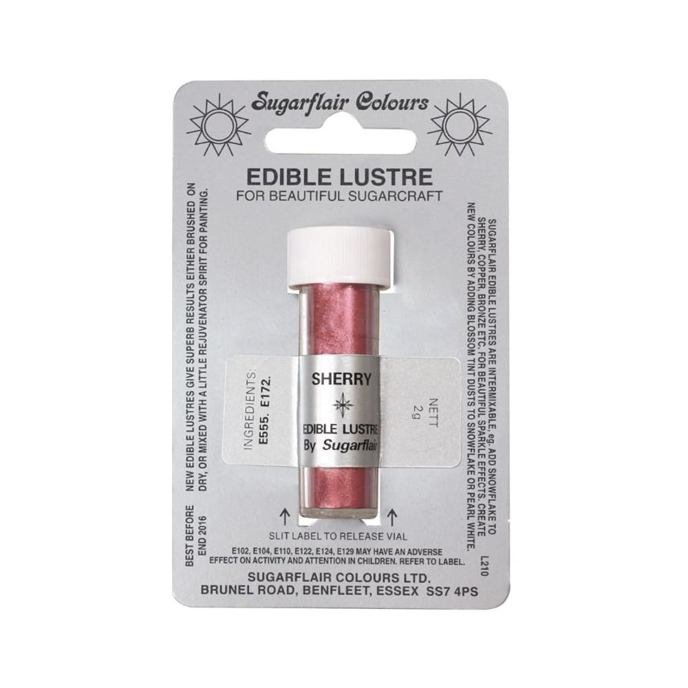 Sherry - Edible Lustre Dusting Colour 2g - Sugarflair