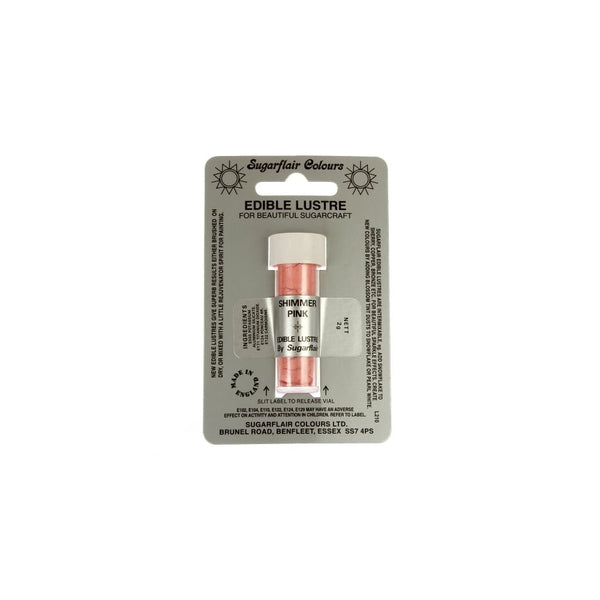 Pink Shimmer - Edible Lustre Dusting Colour 2g - Sugarflair
