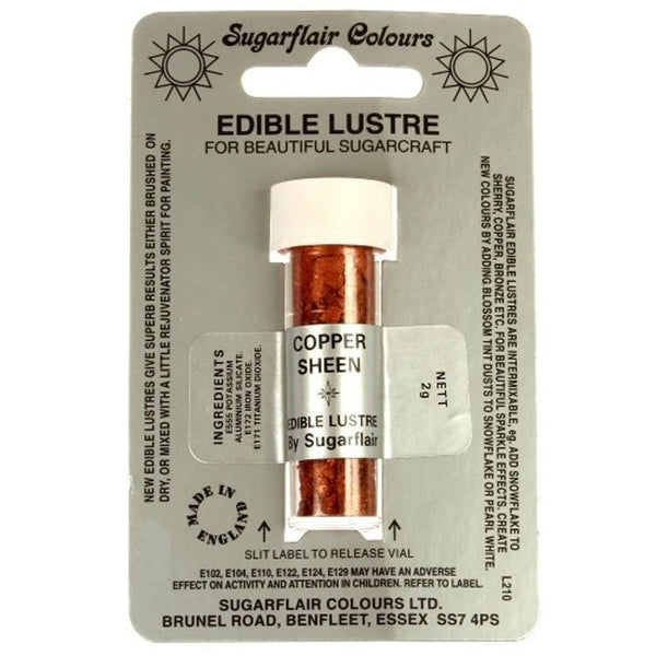 Copper Sheen - Edible Lustre Dusting Colour 2g - Sugarflair