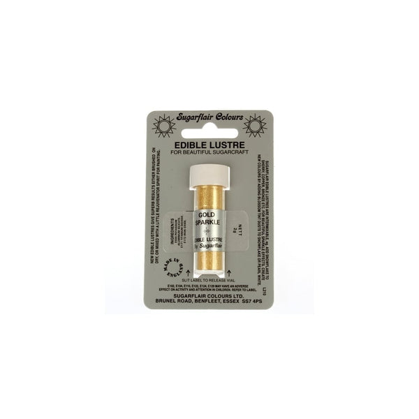 Gold Sparkle - Edible Lustre Dusting Colour 2g - Sugarflair