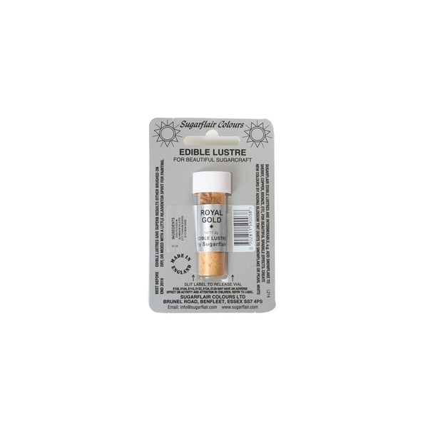 Royal Gold - Edible Lustre Dusting Colour 2g - Sugarflair