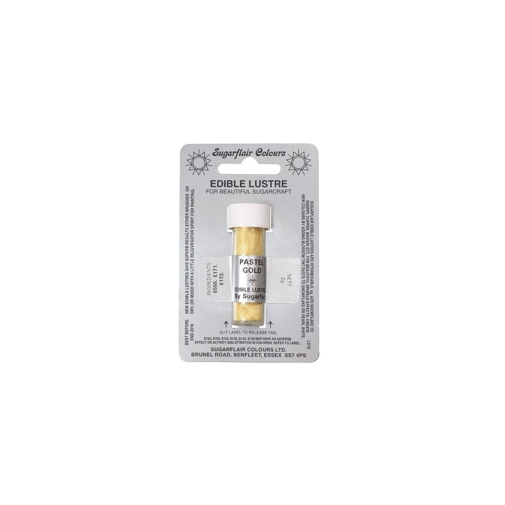 Pastel Gold - Edible Lustre Dusting Colour 2g - Sugarflair