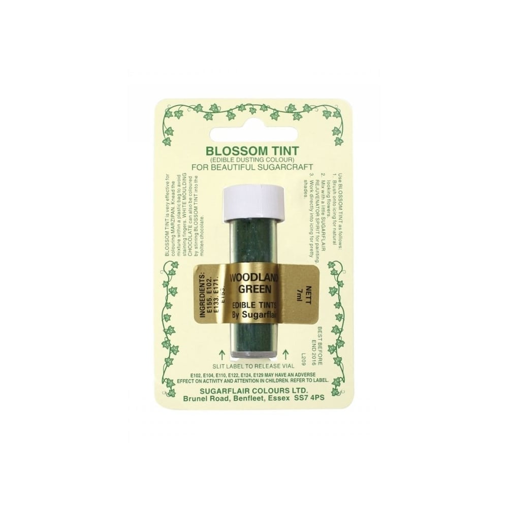 Woodland Green - Blossom Tint Dusting Colour - Sugarflair