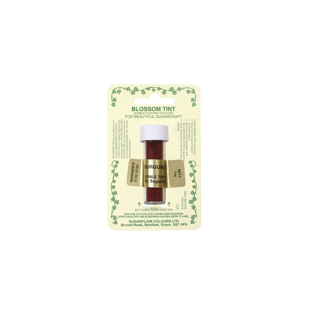 Burgundy - Blossom Tint Dusting Colour - Sugarflair