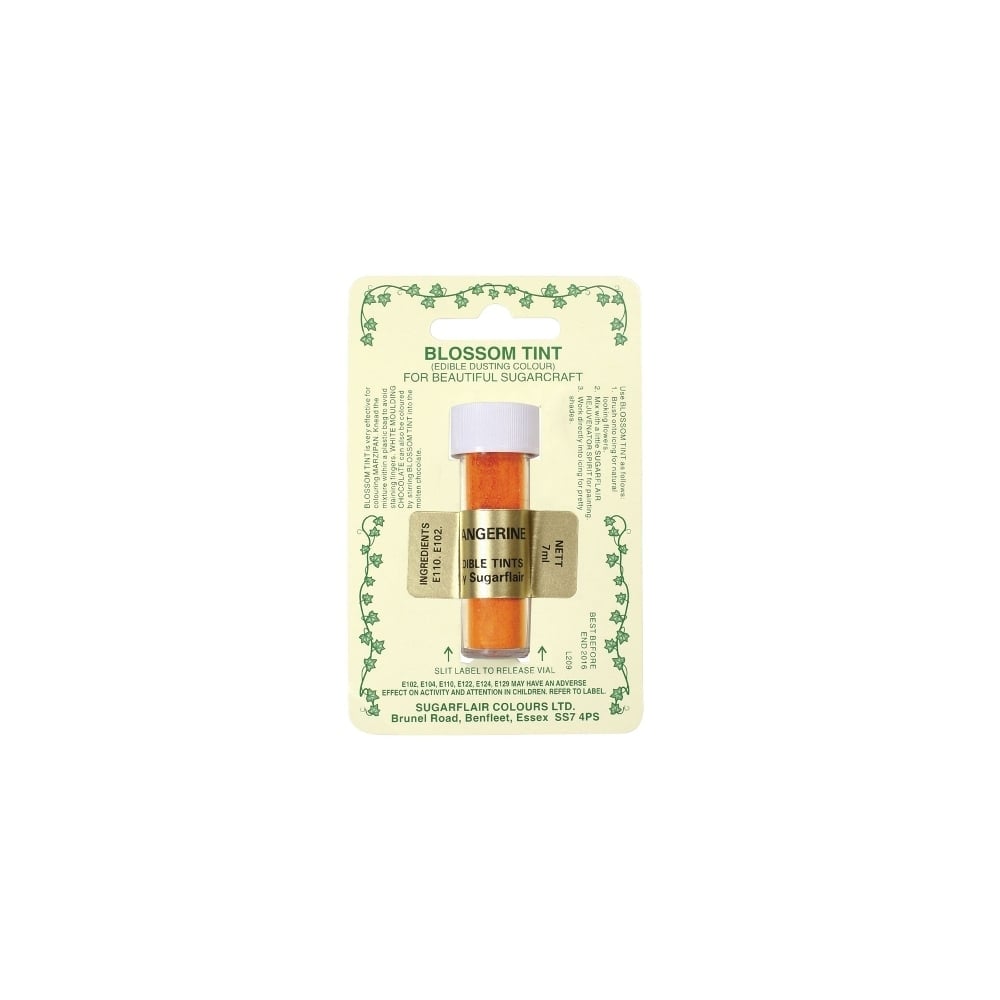 Tangerine - Blossom Tint Dusting Colour 7ml - Sugarflair