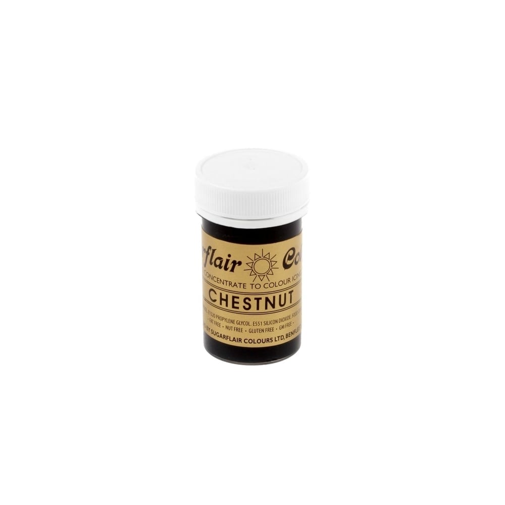 Chestnut Spectral Paste Concentrate Colouring 25g By Sugarflair