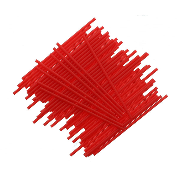 6 Inch Red Plastic Cake Pop Sticks x 25
