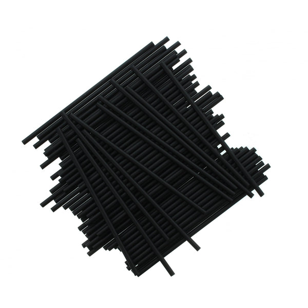 6 Inch Black Plastic Cake Pop Sticks x 25