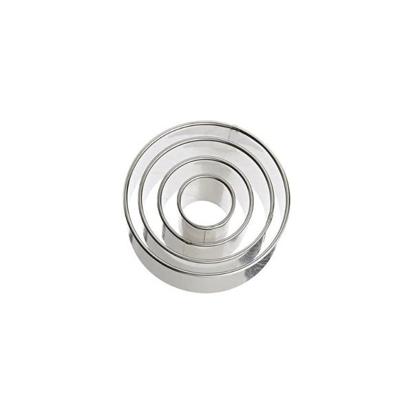 Plain Round 4 Piece Cutter Set - Ateco
