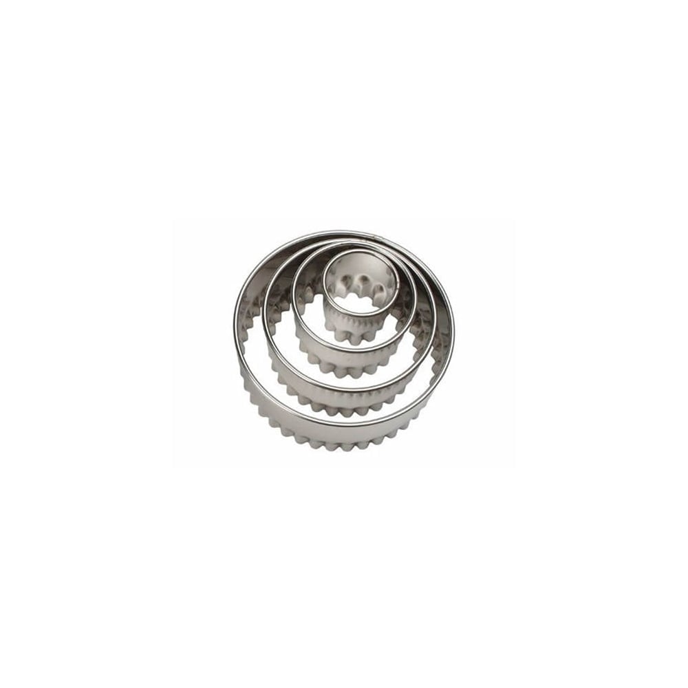 Fluted Round Cutter 4 Pieces - Ateco