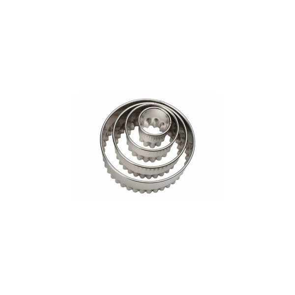 Fluted Round Cutter 4 Pieces - Ateco