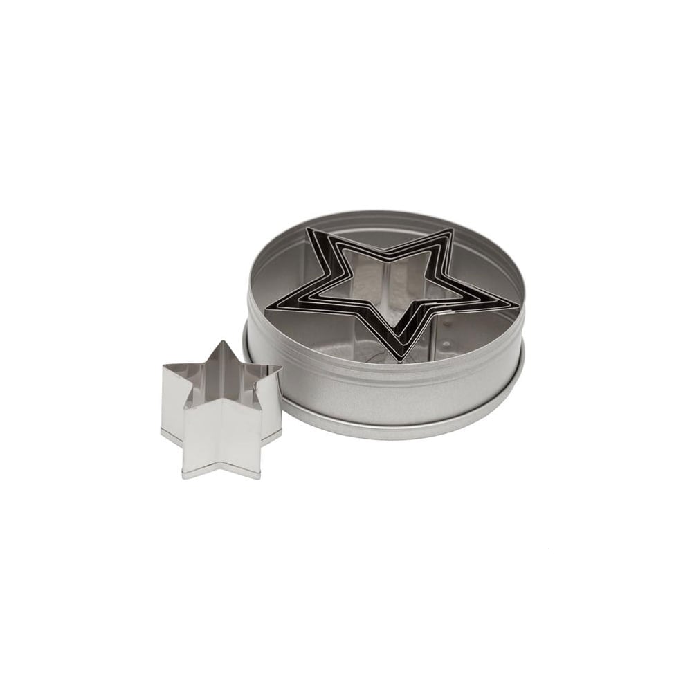 Plain Star Ateco Cookie Cutters x 6