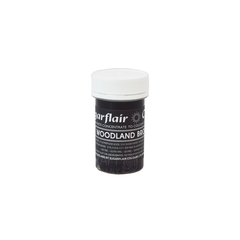 Woodland Brown Pastel Paste Concentrate Colouring By Sugarflair
