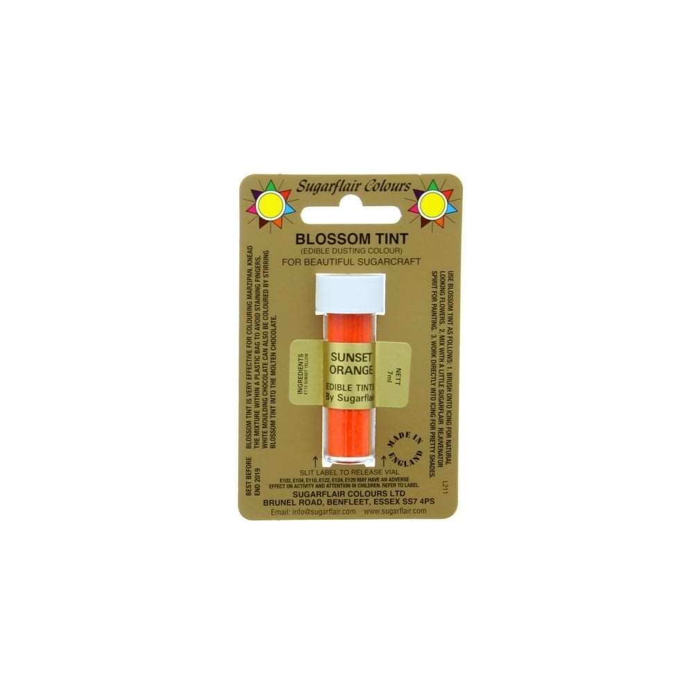 Sunset Orange - Blossom Tint Dusting Colour 7ml - Sugarflair