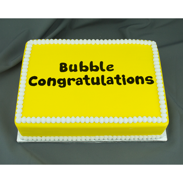 Congratulations Bubble Flexabet Onlay