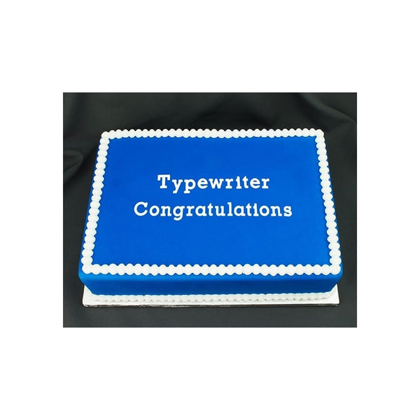 Congratulations Typewriter Flexabet Onlay
