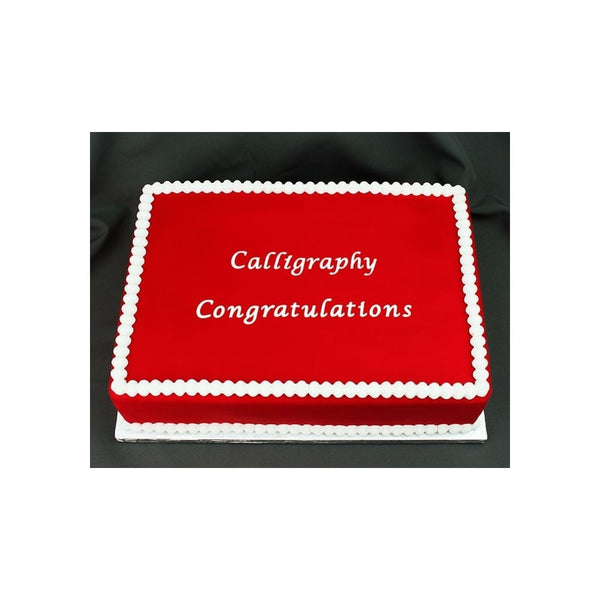 Congratulations Calligraphy Flexabet Onlay