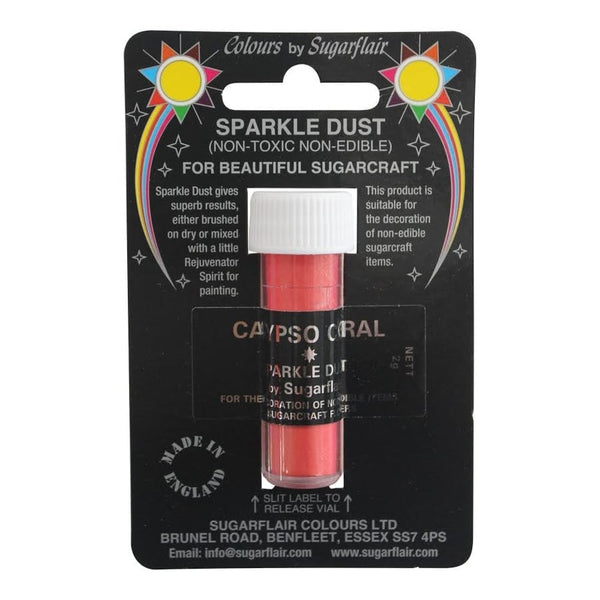 Calypso Coral Sparkle Dust 2g - Sugarflair