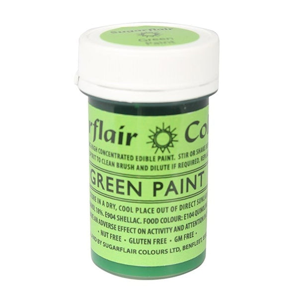 Green Edible Matt Paint 20g - Sugarflair