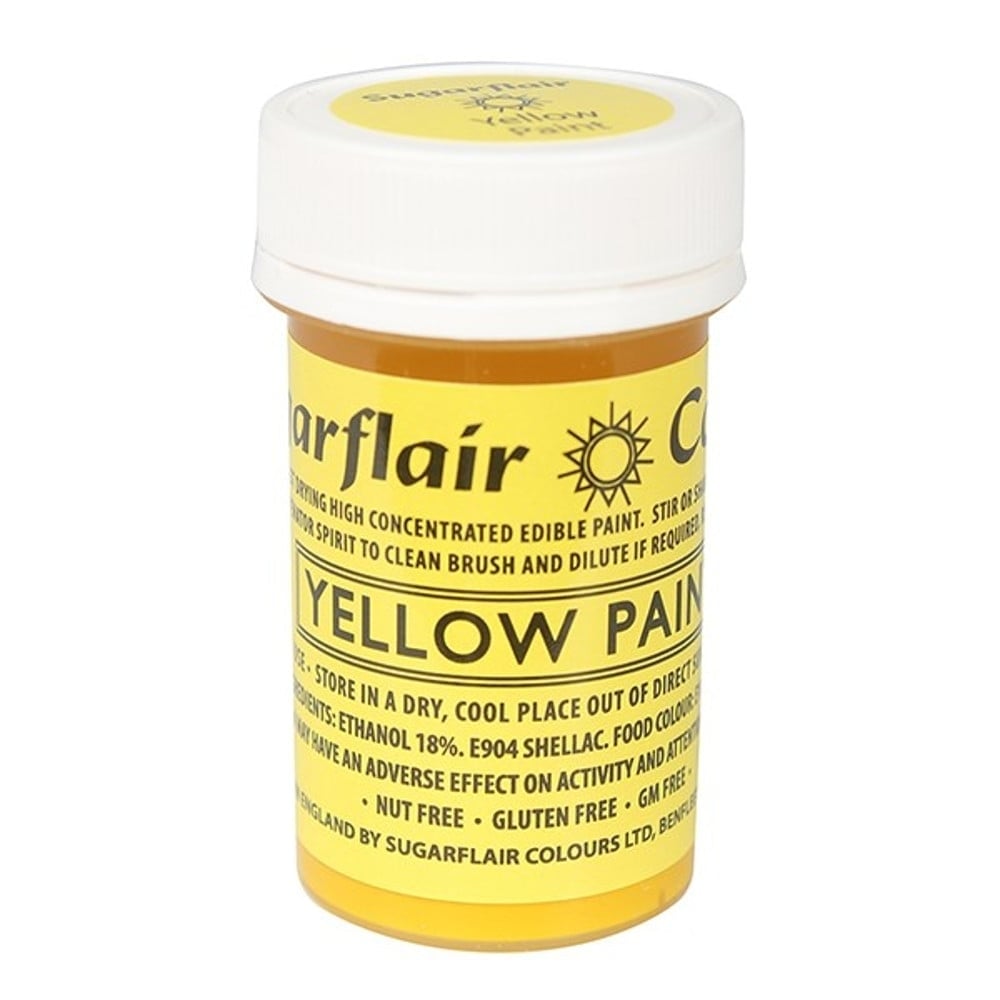 Yellow Edible Matt Paint 20g - Sugarflair