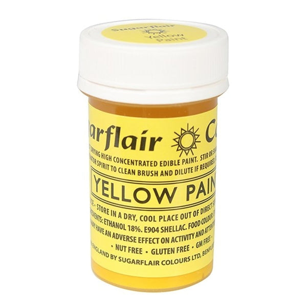 Yellow Edible Matt Paint 20g - Sugarflair