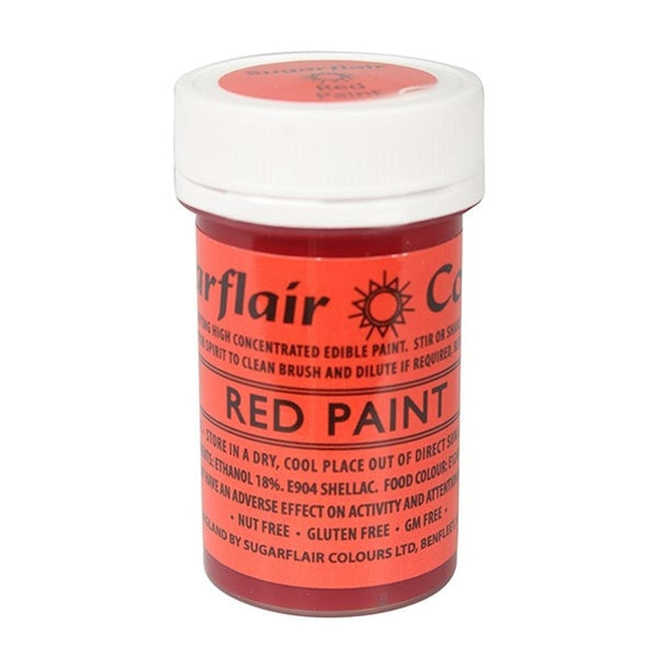 Red Edible Matt Paint 20g - Sugarflair