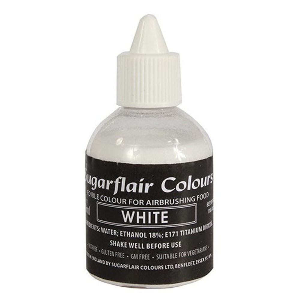 White - Airbrush Colour 60ml - Sugarflair