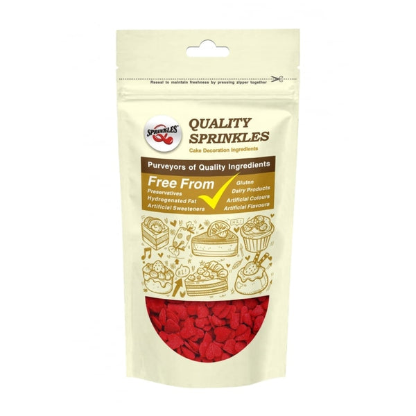 Red Heart Confetti Sprinkles 65g