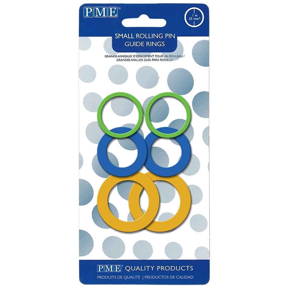 Small Rolling Pin Guide Rings Set Of 3