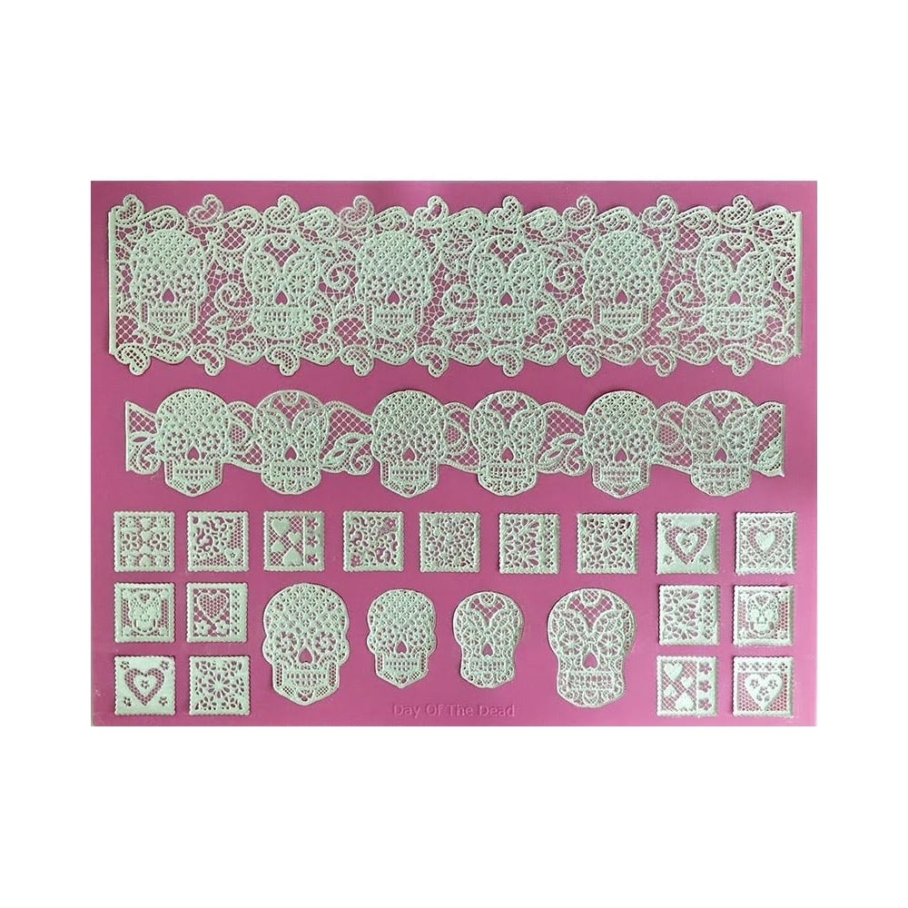 Day Of The Dead - Large Lace Mat