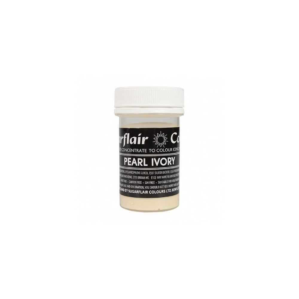 Pearl Ivory Pastel Paste Concentrate Colouring - Sugarflair