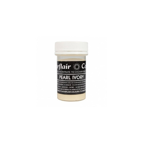 Pearl Ivory Pastel Paste Concentrate Colouring - Sugarflair
