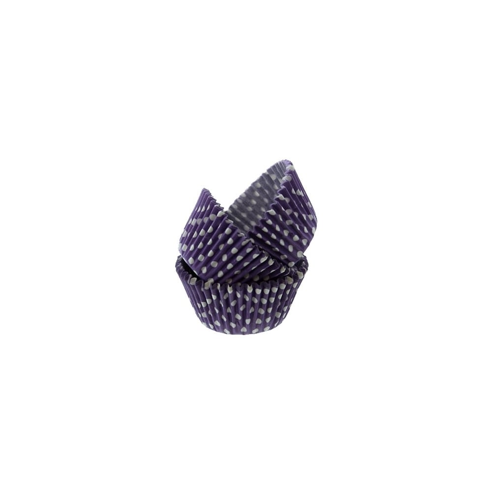 Purple Spotty - Baking Cases x 50 Cups