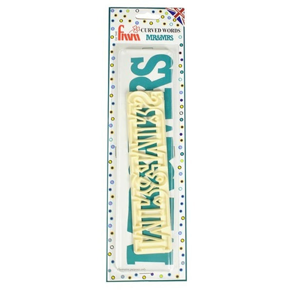 Mr And Mrs Curved Words Cutter